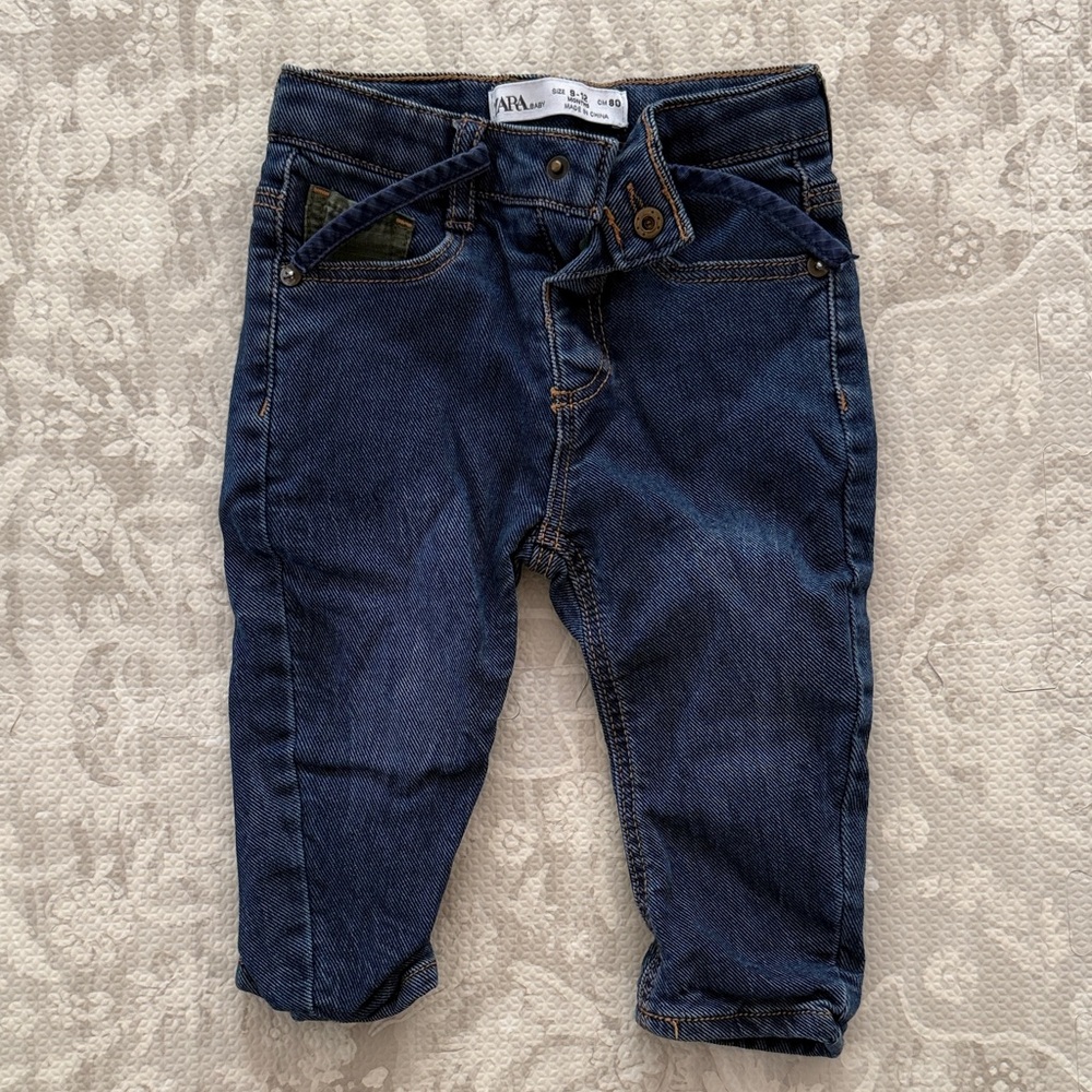Zara Kids Blue Denim Jeans size 9-12m